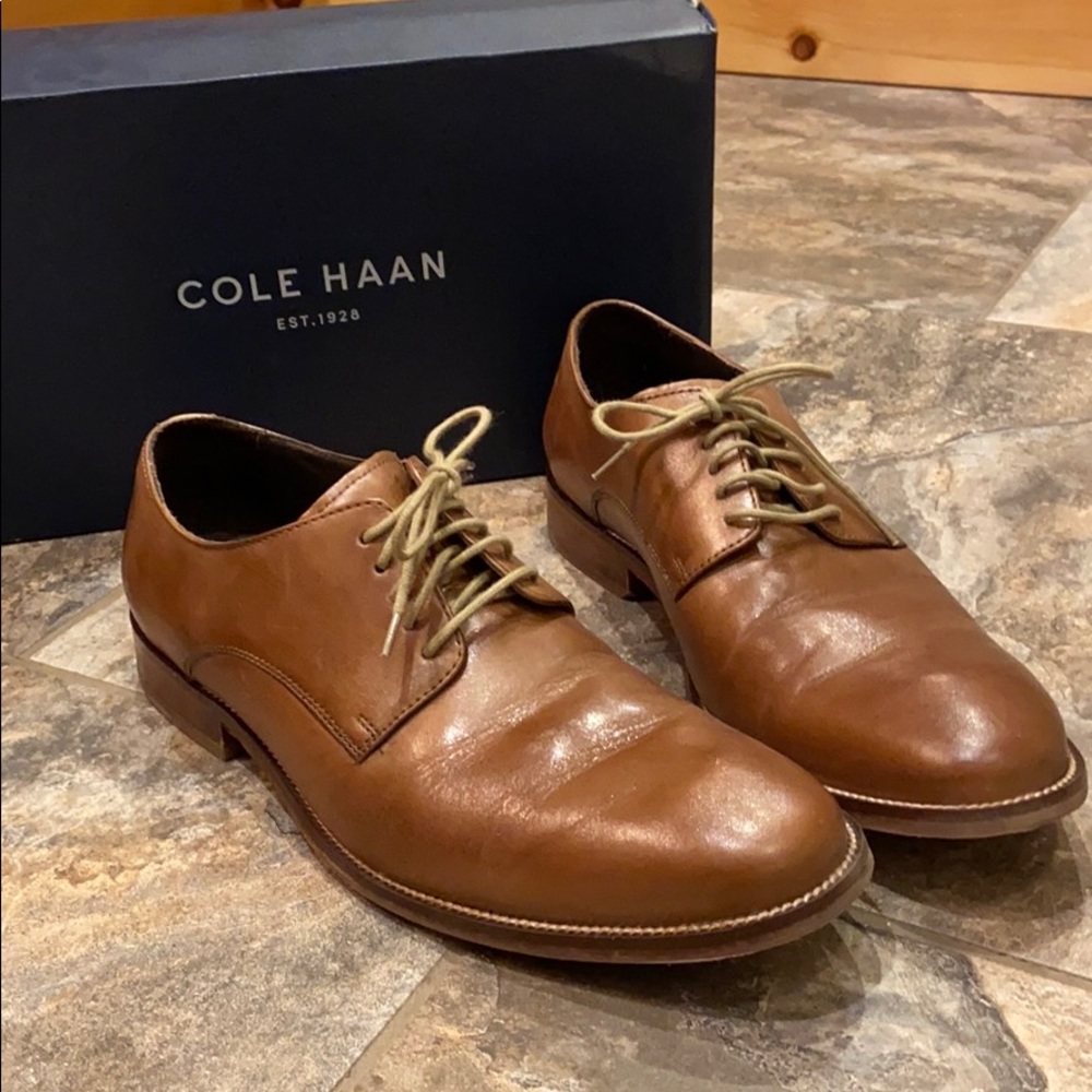 Cole Haan camel brown dress shoes